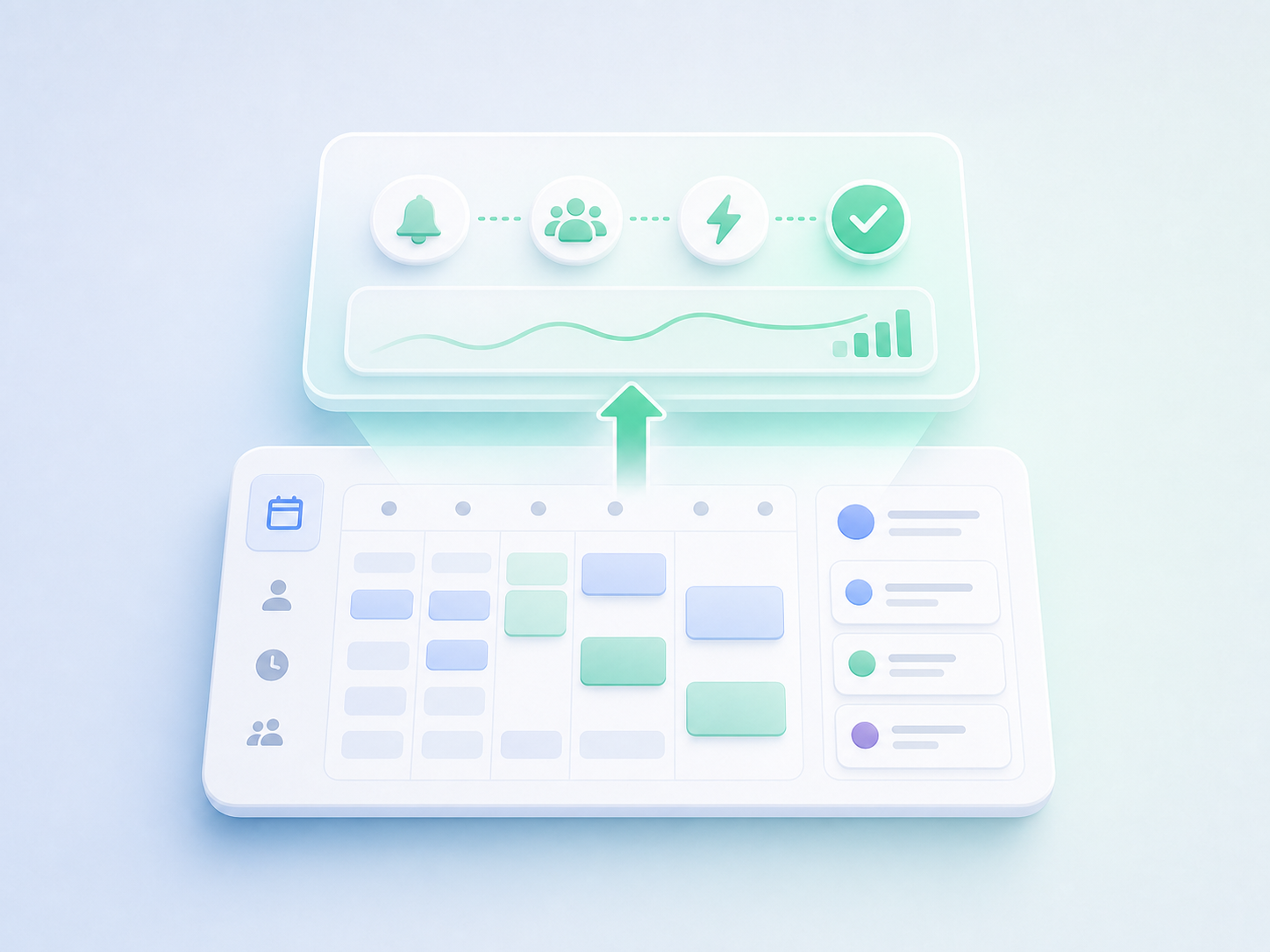 Illustration of recovery layer added without workflow migration